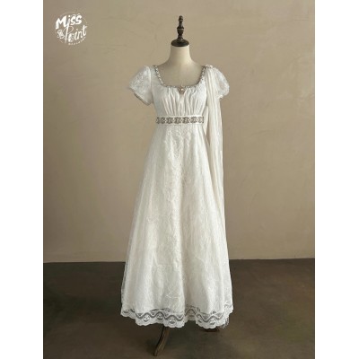 Miss Point The Era Of Light Clothing Empire Waist Deluxe Short and Long One Piece(Reservation/Full Payment Without Shipping)